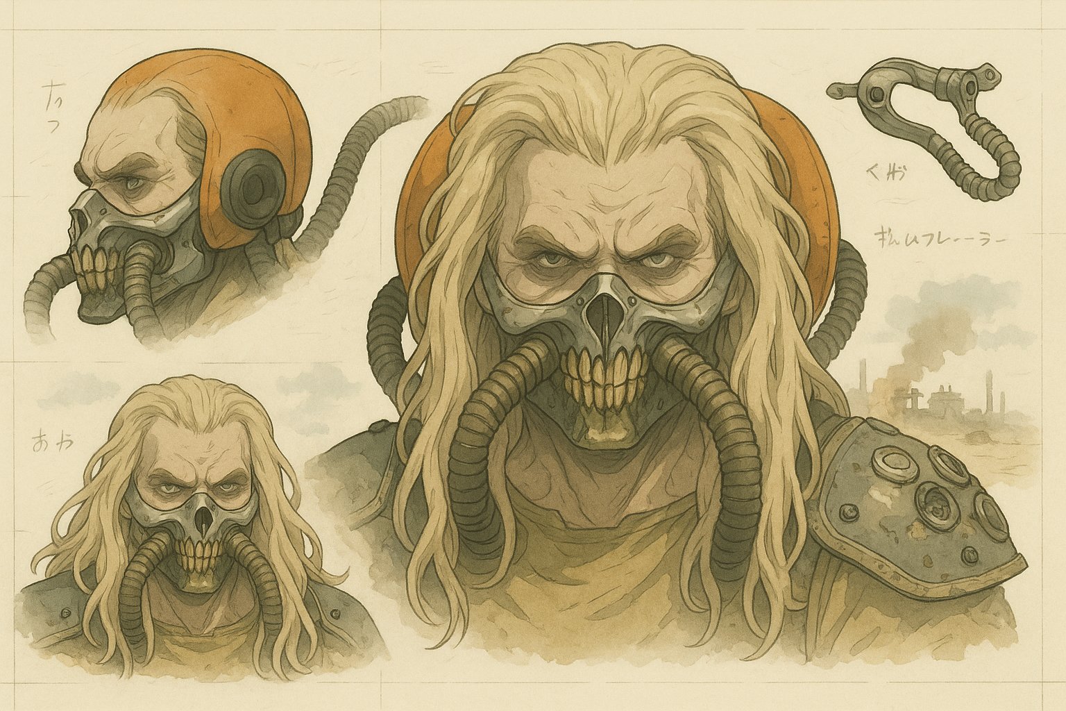 动漫机甲风格化机械设计图