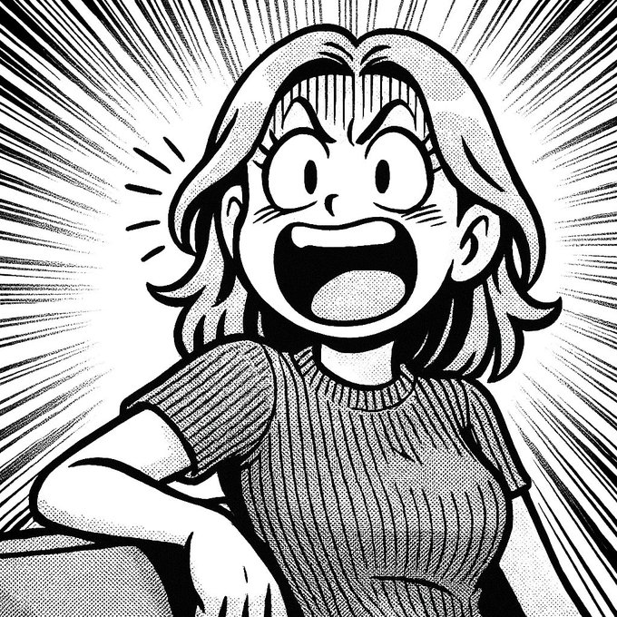 日本搞笑漫画风格插画