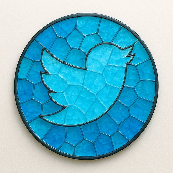 马赛克彩色玻璃徽章