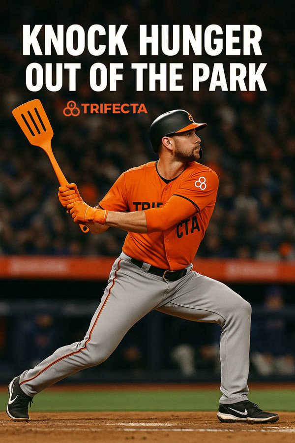 食物与运动结合的广告