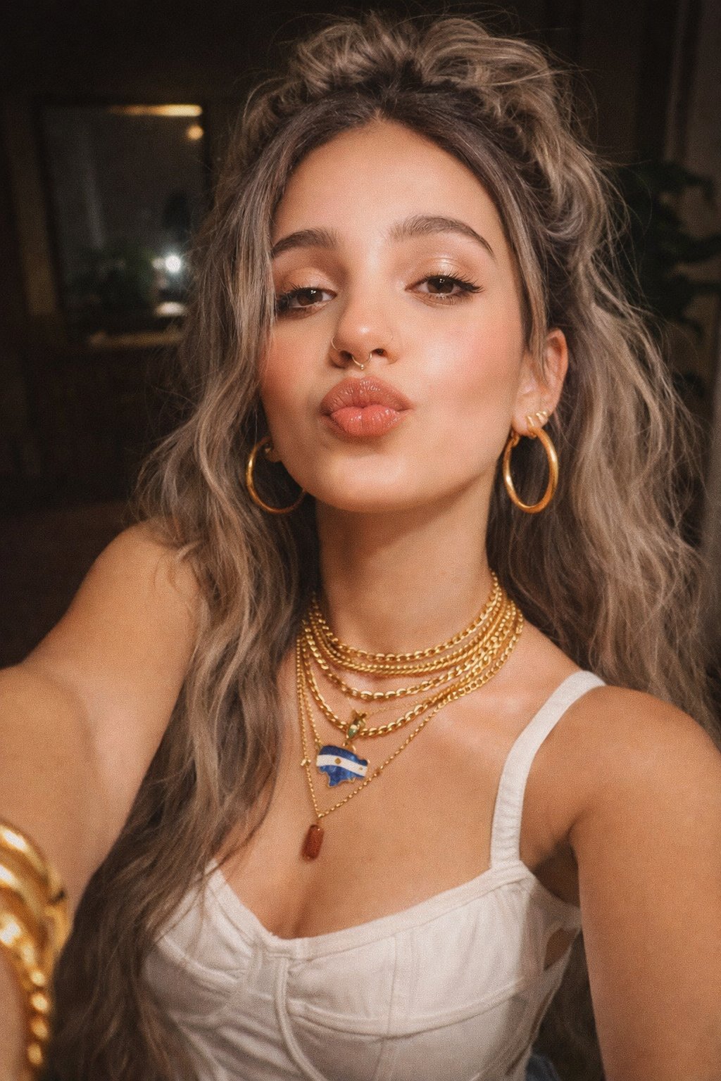 Use the uploaded photo as inspiration for the woman’s appeara...