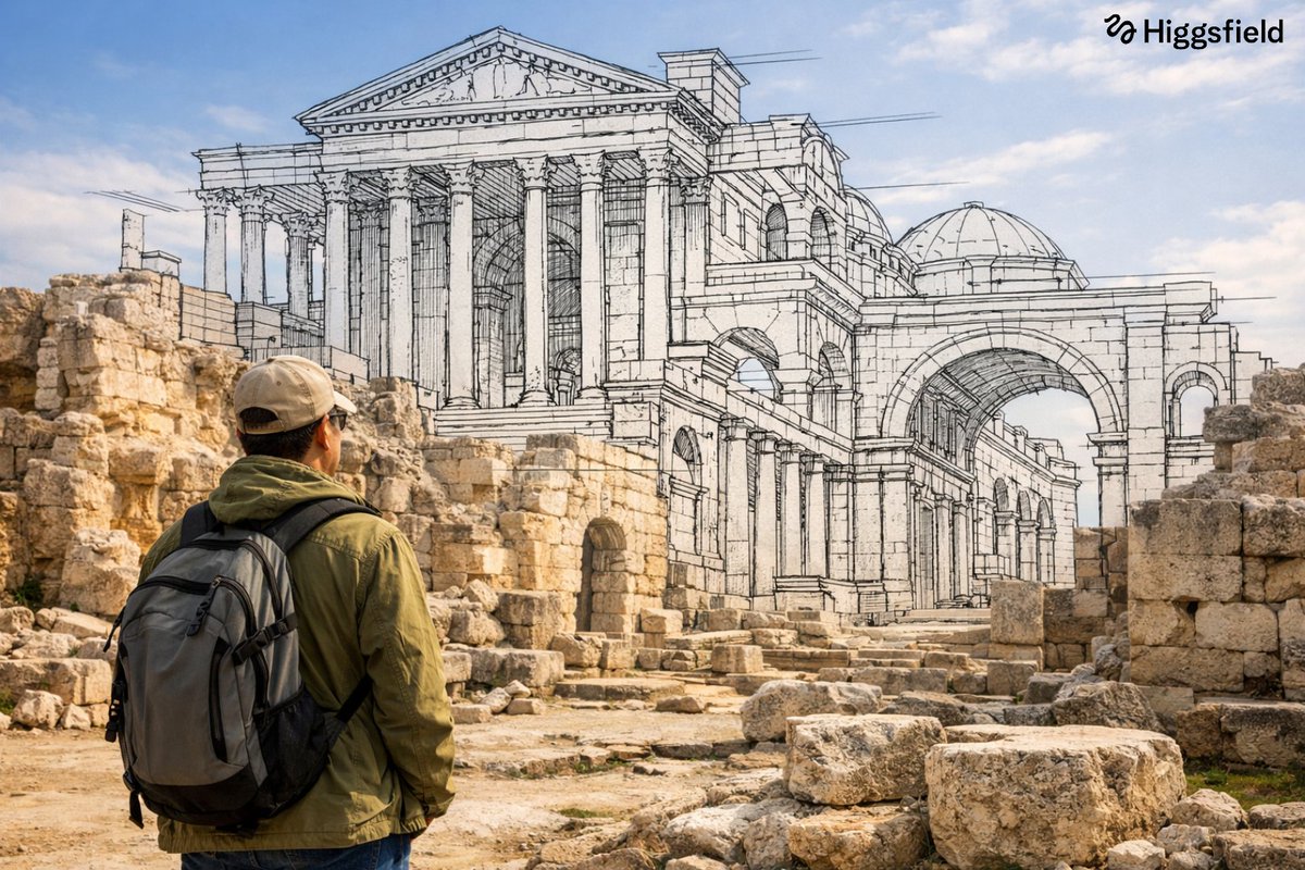 A [person type] standing full body near the edge of the frame...