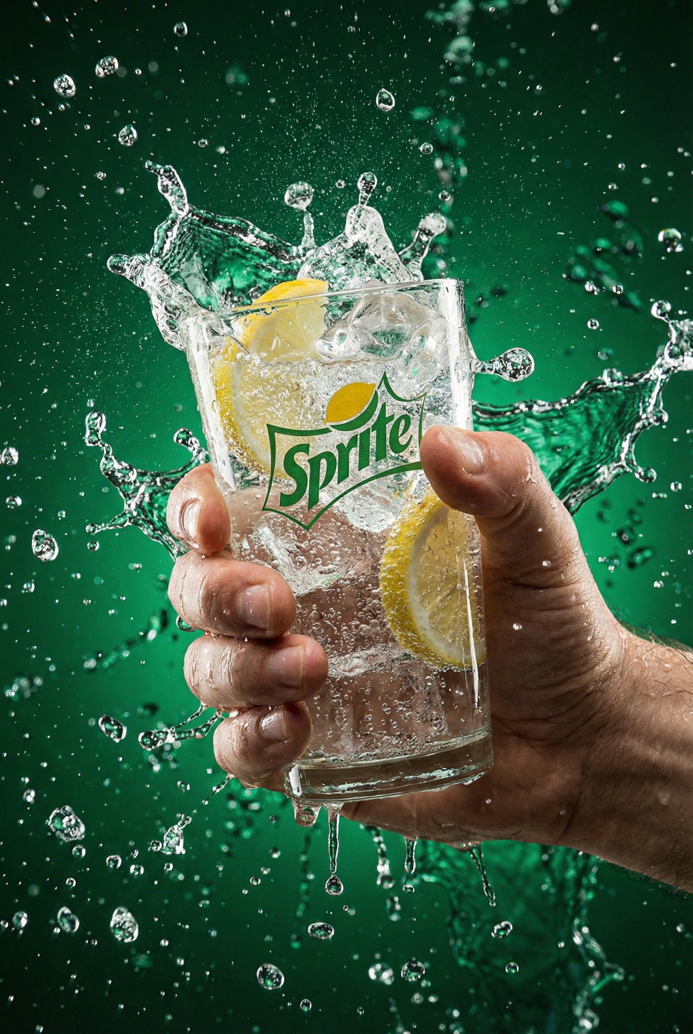 极致冰镇可乐液体飞溅定格:高端商业摄影级水花瞬间