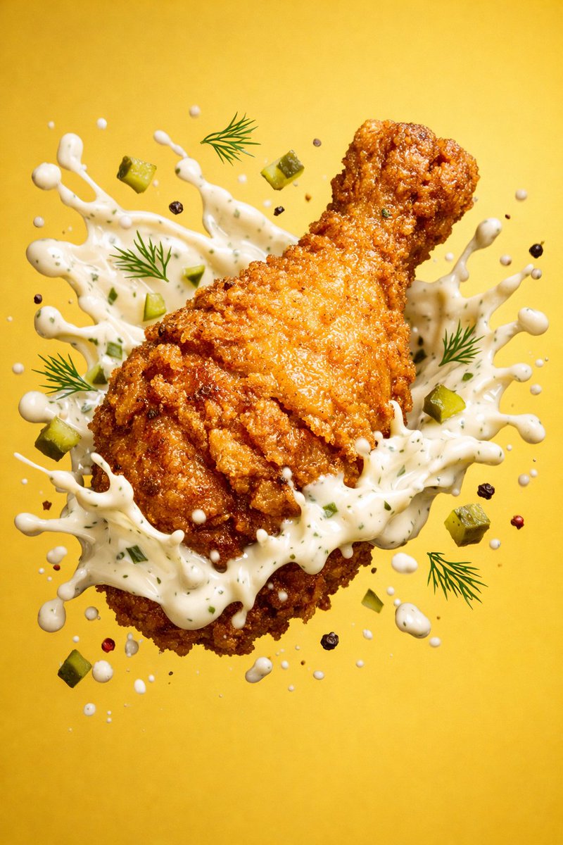 Epic 8K cinematic fantasy food scene: a colossal crispy fried...