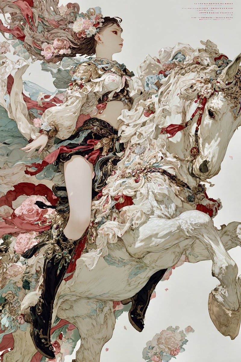 midjourney 午年なので馬を貼る