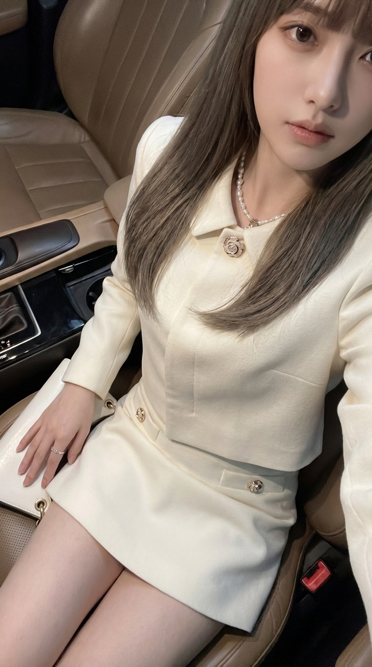 车内静谧奢华瞬间:高角度镜头下的优雅与自信