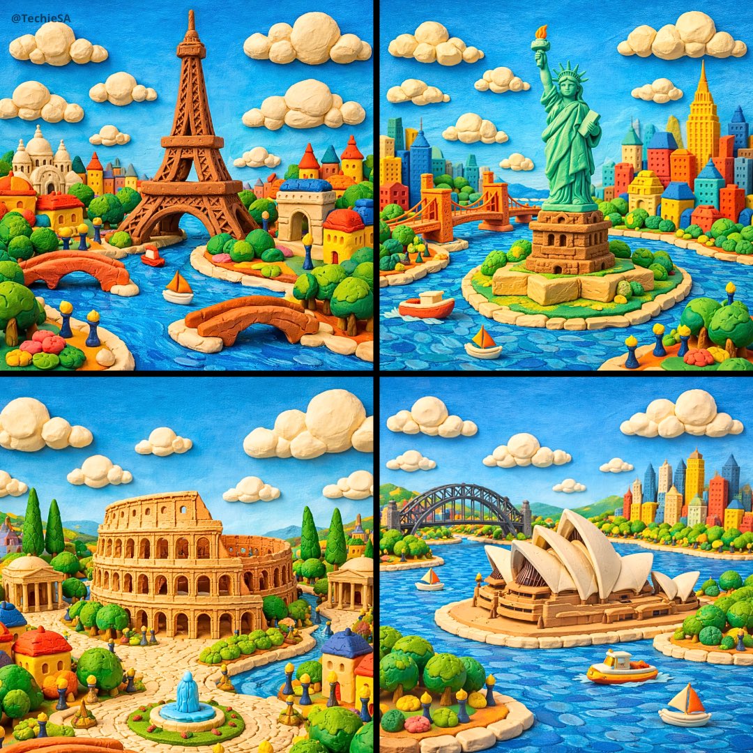 Generate a whimsical miniature world featuring [LANDMARK NAME...