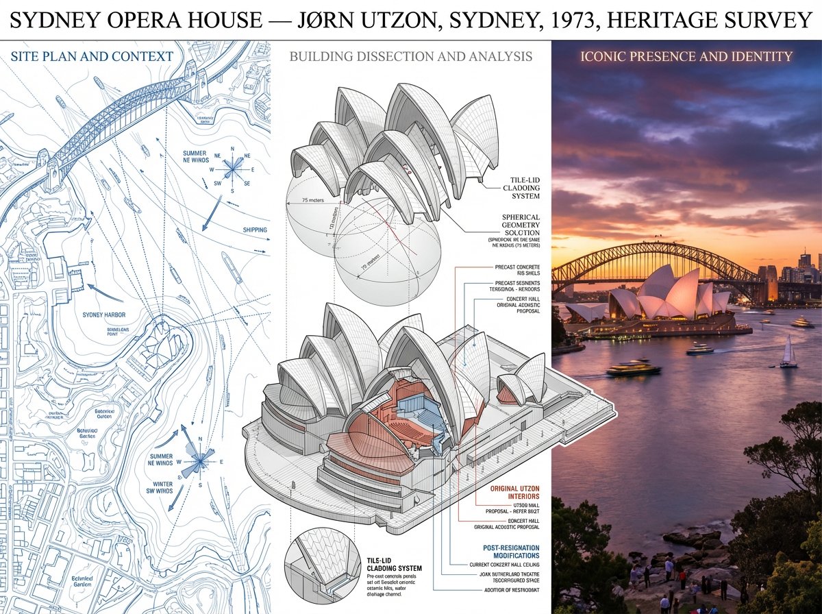 A preservation architect's survey board for [BUILDING / STRUC...