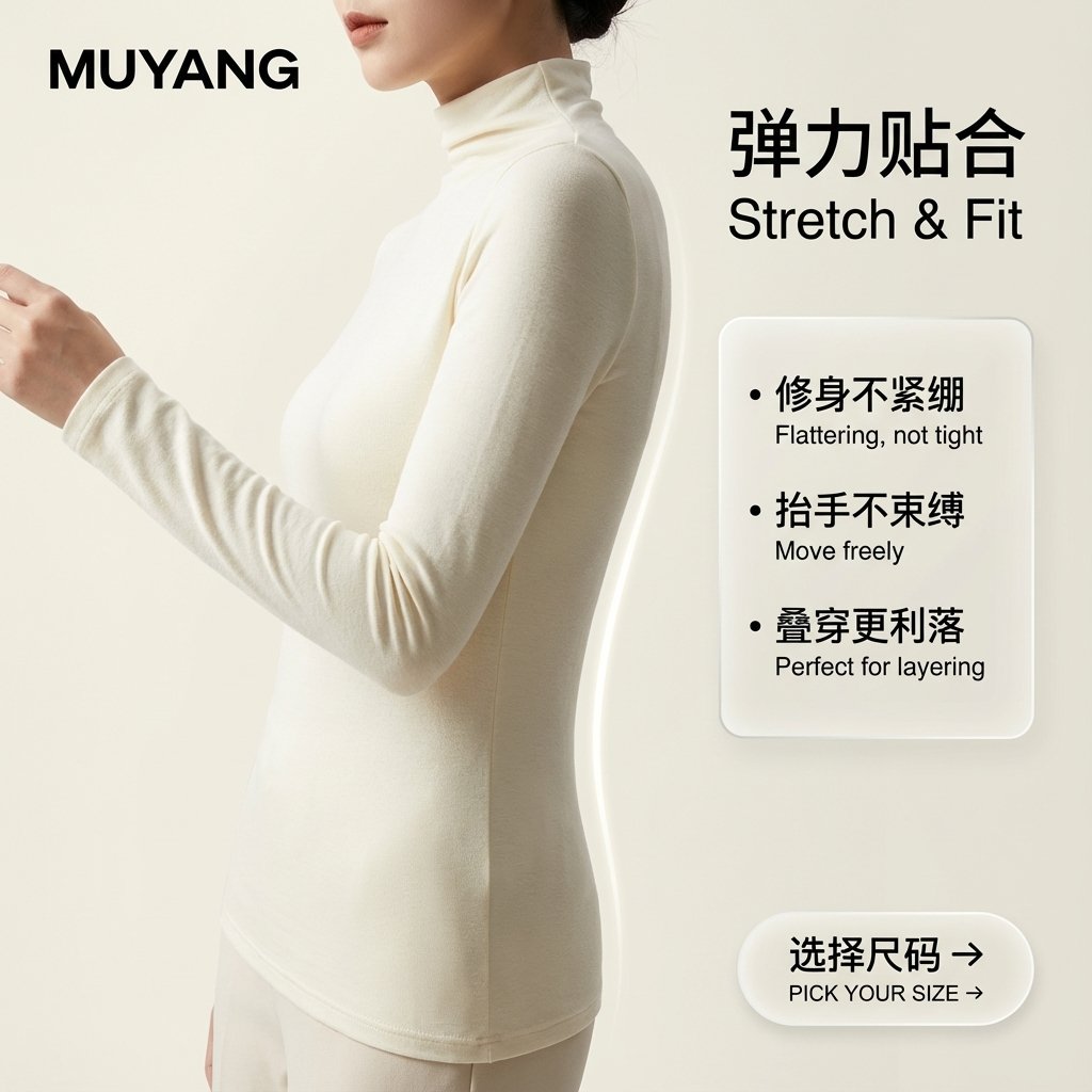 9:16竖版高端极简时尚产品海报。柔和摄影棚自然日光,温暖米白渐变背景(奶油色、燕麦色),画面极致干净。精致亚洲女性模特(...