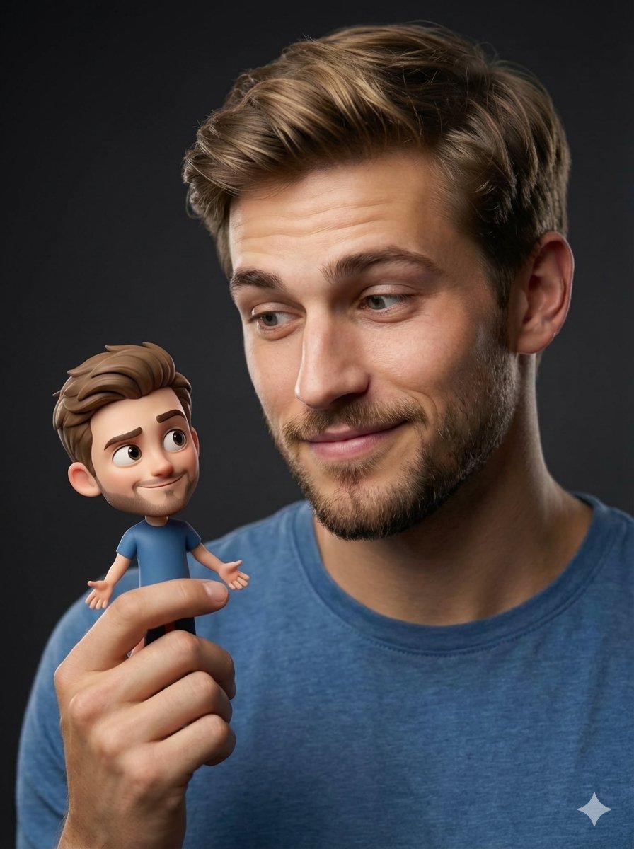 "Objective": "Create a hyper realistic studio portrait blendi...