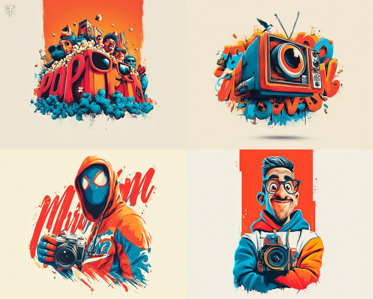 A bold pop art illustration style with punchy colors, playful...