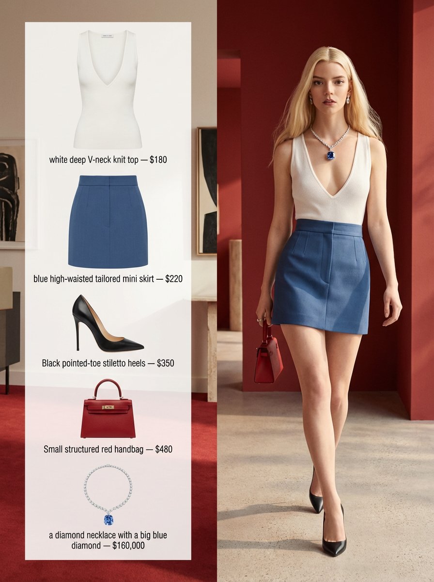 A refined fashion editorial image with a 3:4 aspect ratio, sp...