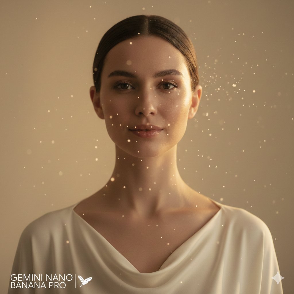 Calm eyes, simple elegance.