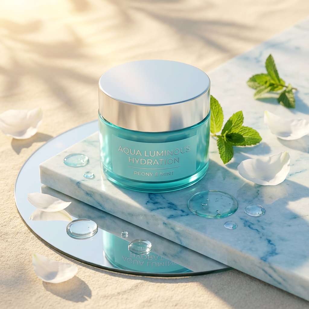 A high end editorial studio photograph of a (PRODUCT FORM, e....