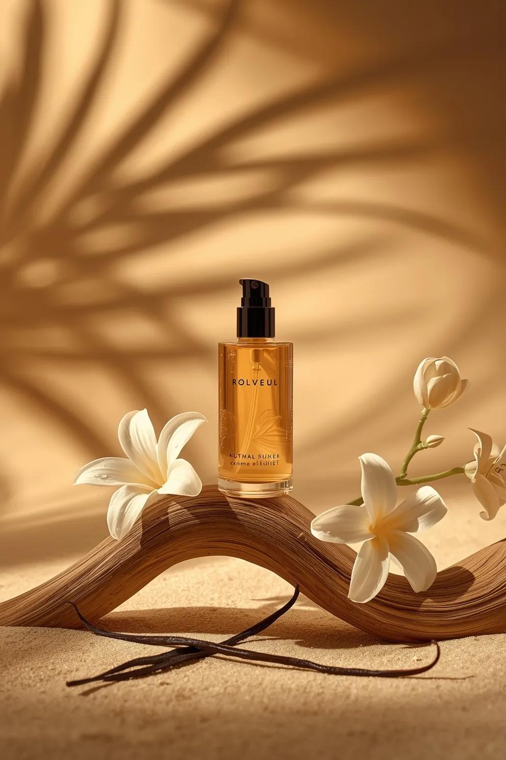 Ultra cinematic luxury skincare product photography of a tran...