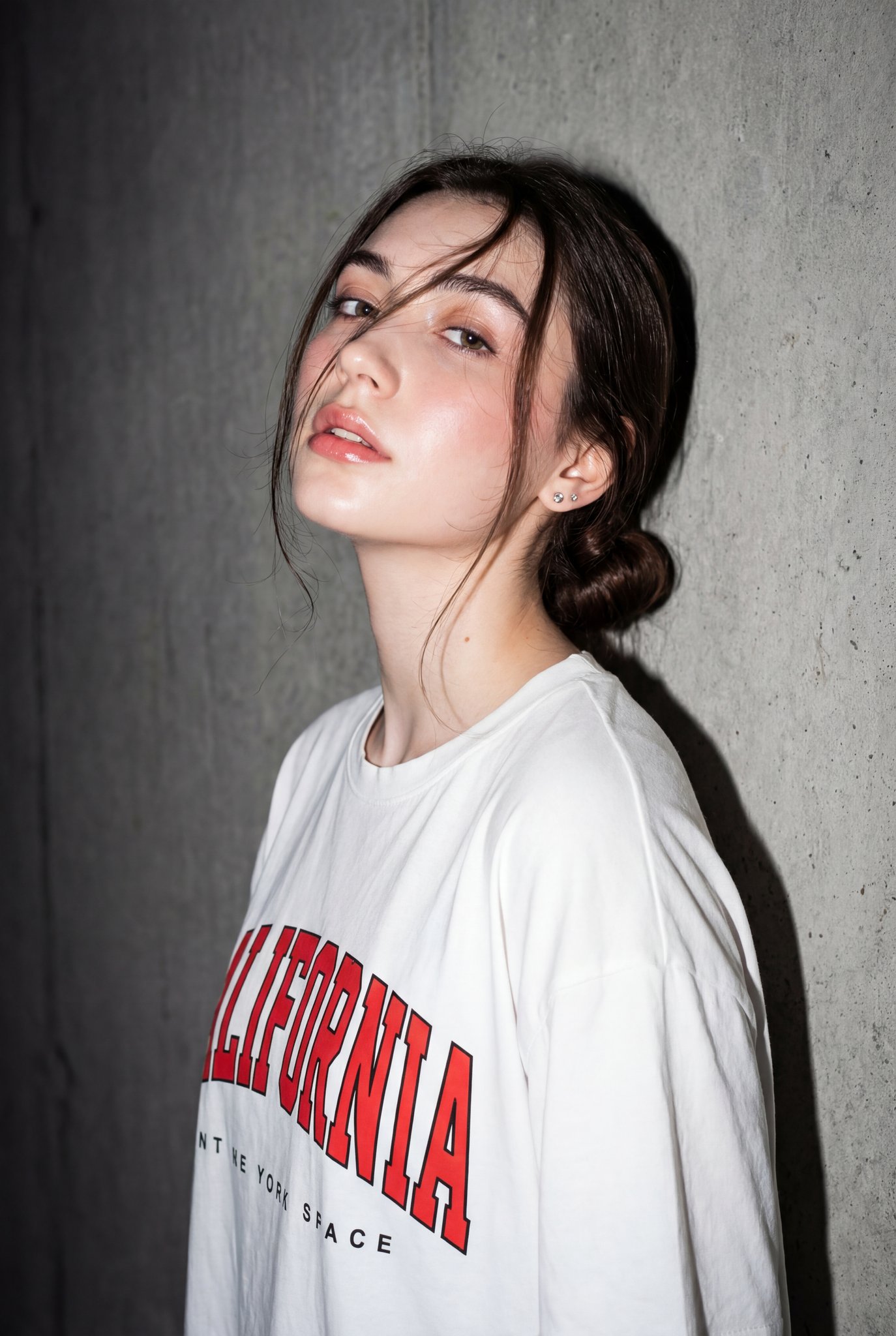 A high resolution, close up editorial style portrait of a you...