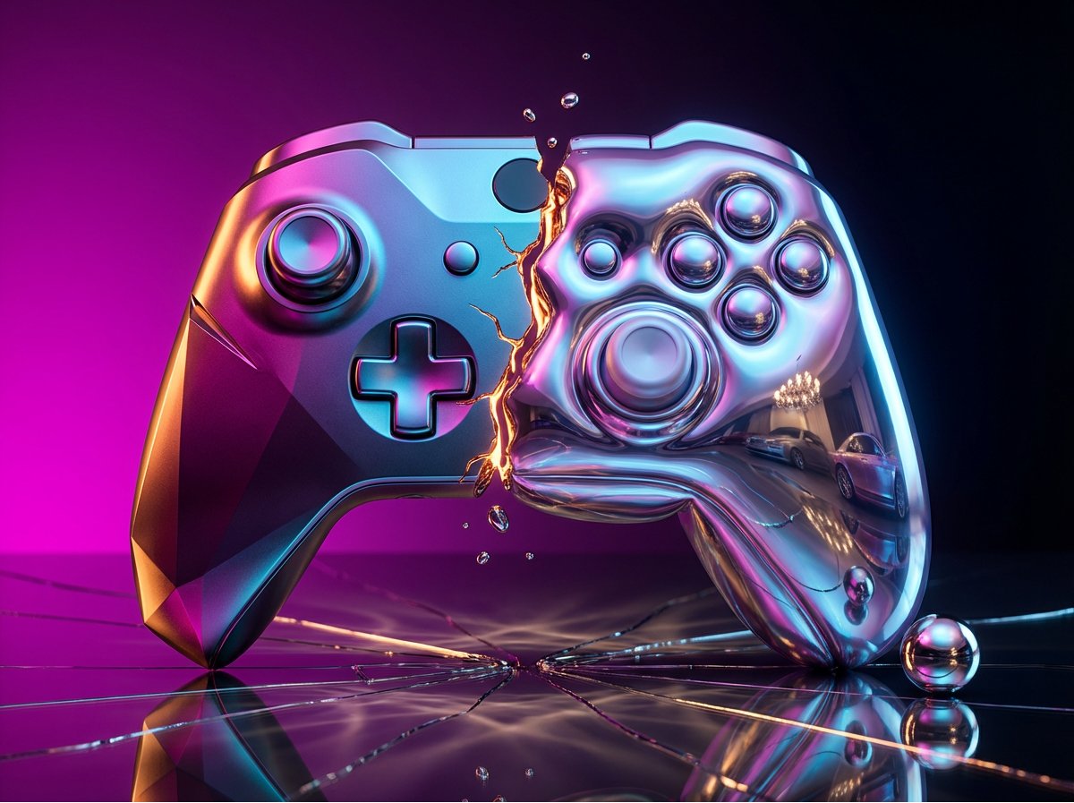 A [PRODUCT] in color shifting chrome [COLOR to COLOR] capture...