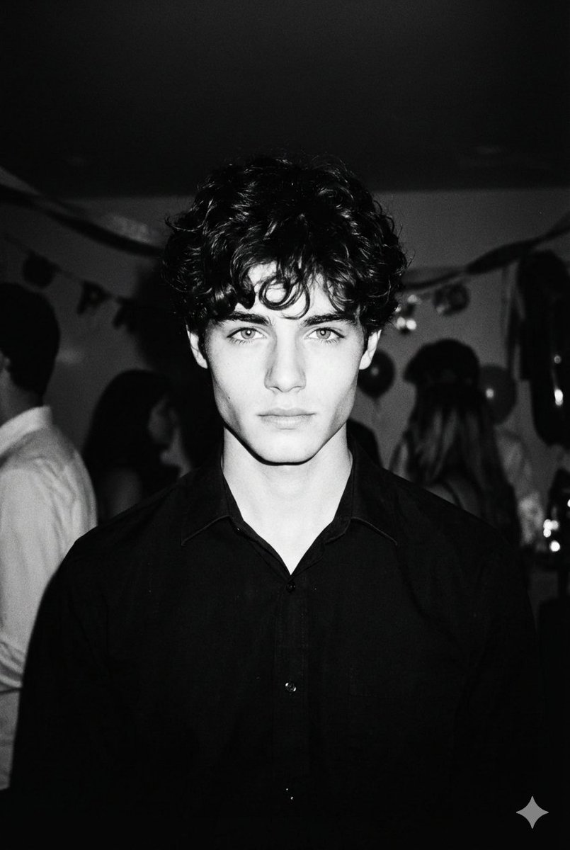 High contrast black and white photo taken with a 1990s dispos...