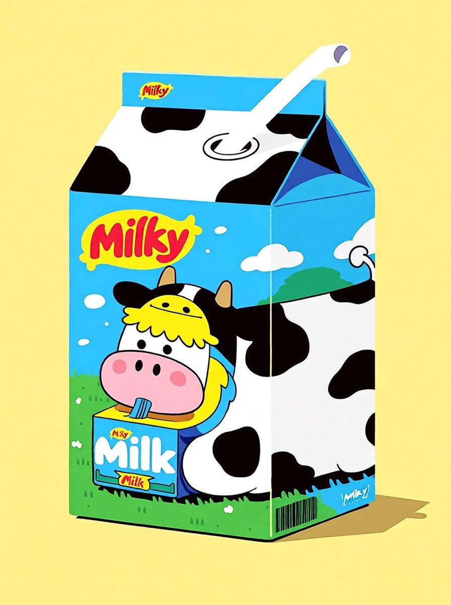 Packaging Design Concept for a Milk box