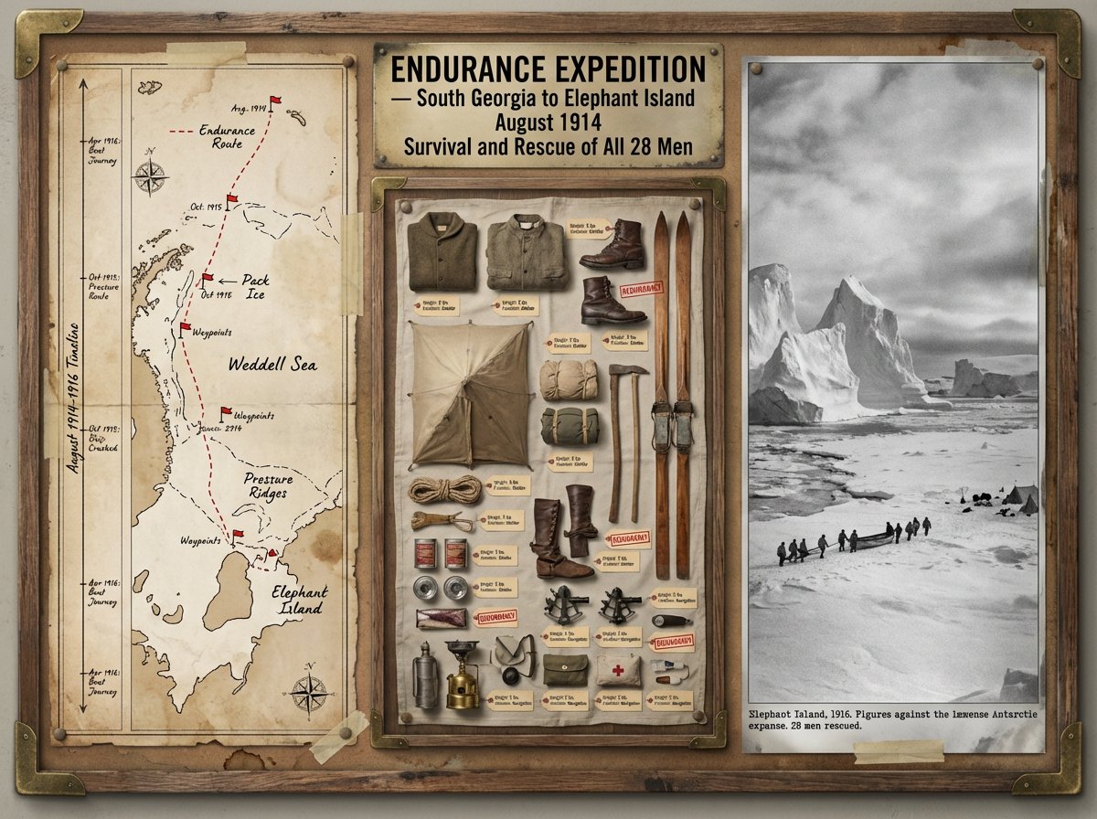 An expedition leader's planning board for [JOURNEY / MISSION]...