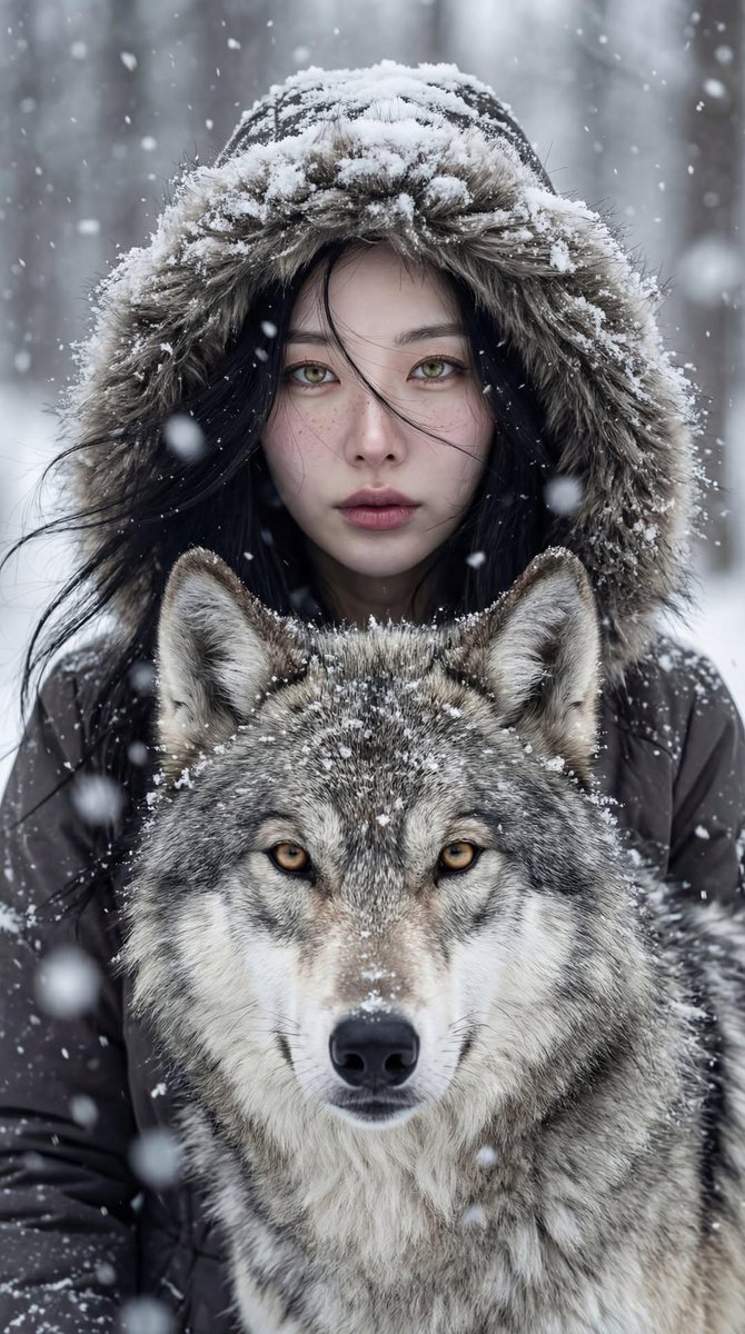 "Objective": "Create a breathtaking cinematic winter portrait...