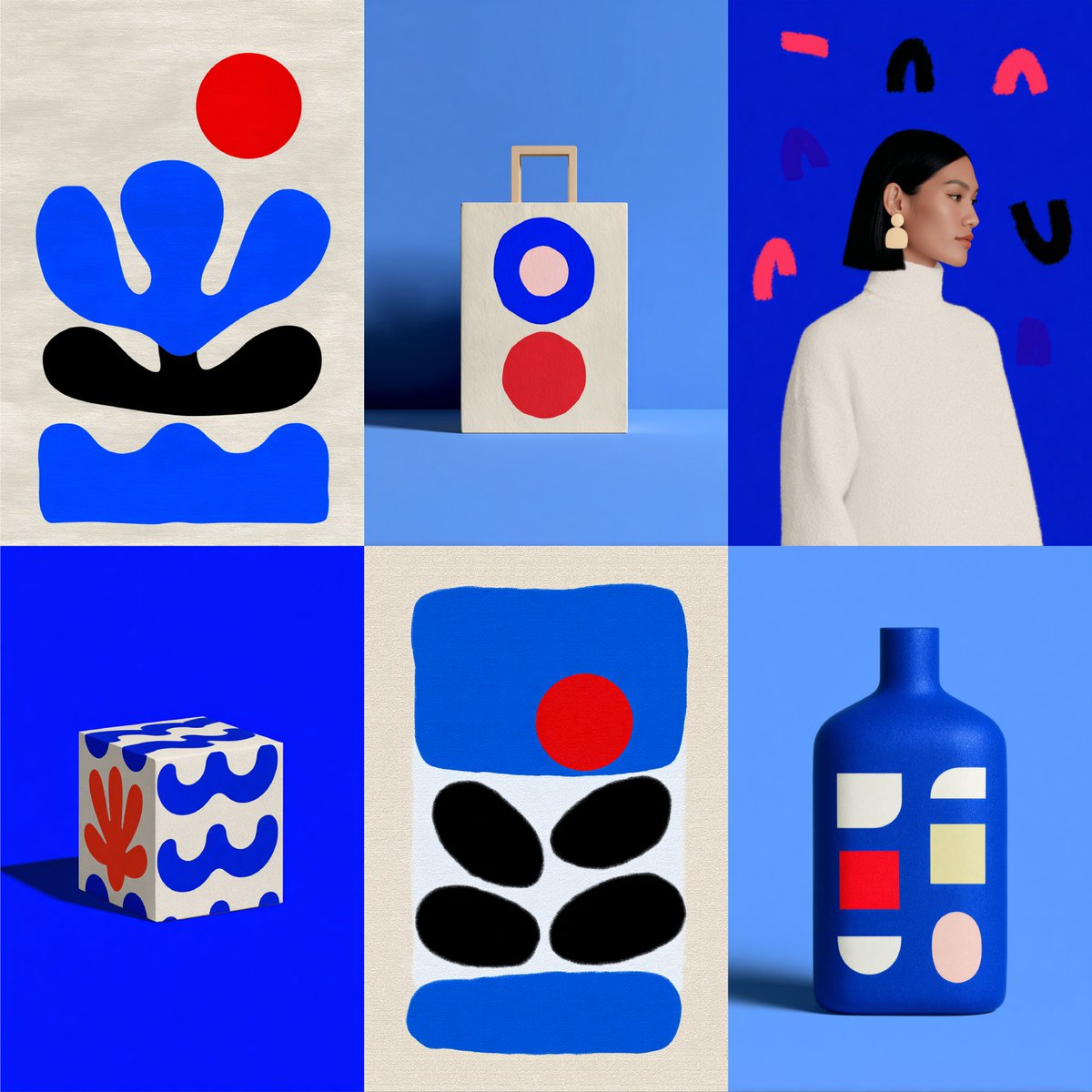 Bold, graphic and playful Midjourney style