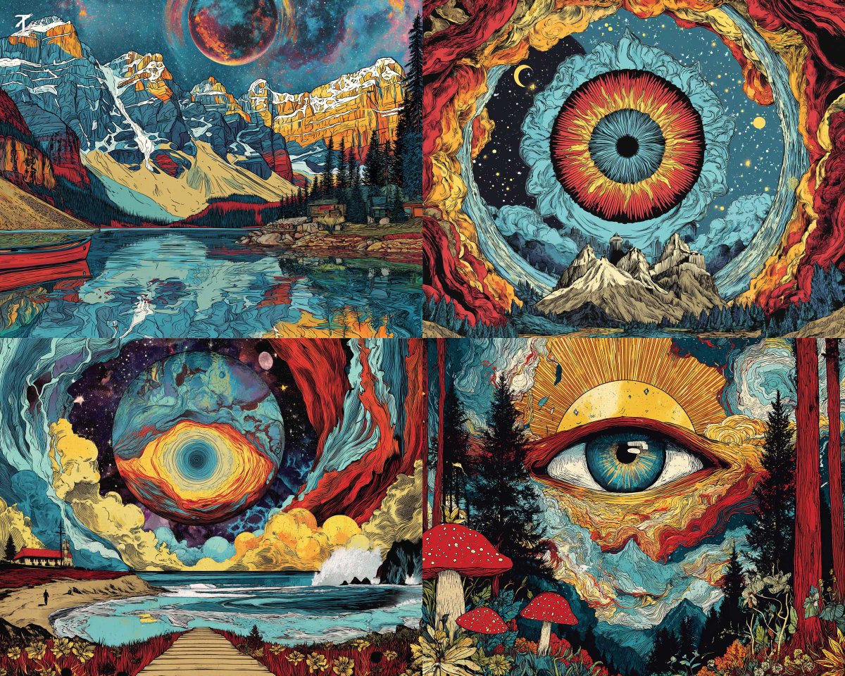 This SREF goes full psychedelic.