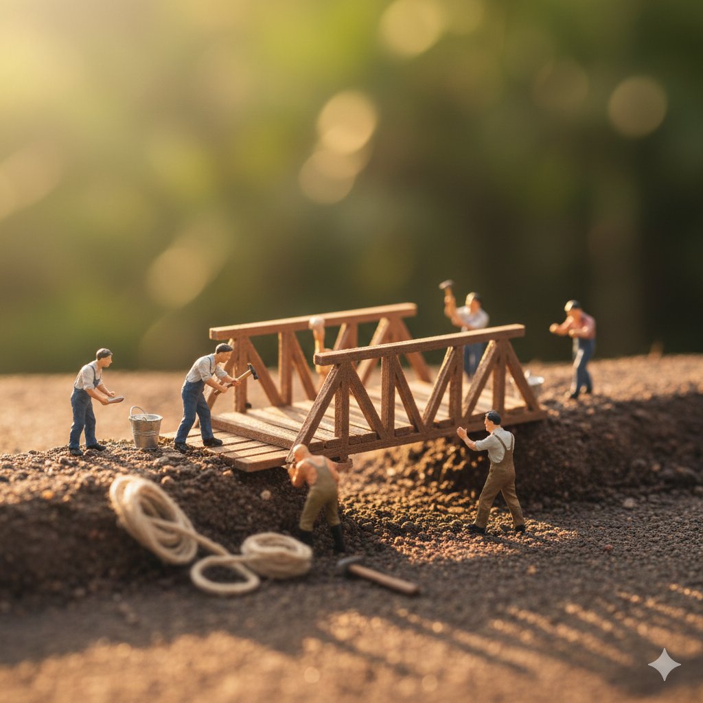 "prompt": "Ultra realistic macro scene depicting tiny restora...