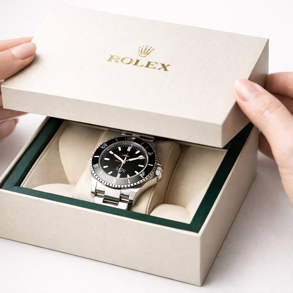 [product], luxury packaging reveal scene, premium unboxing mo...