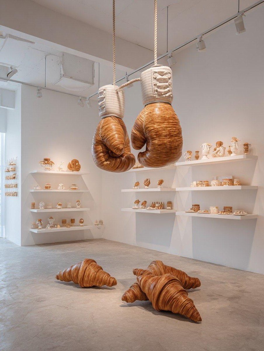 "scene": "Minimalist white contemporary art gallery",