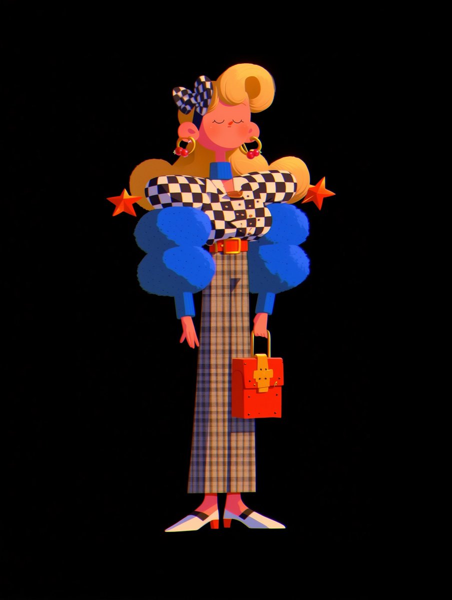 Cool midjourney niji blend for characters