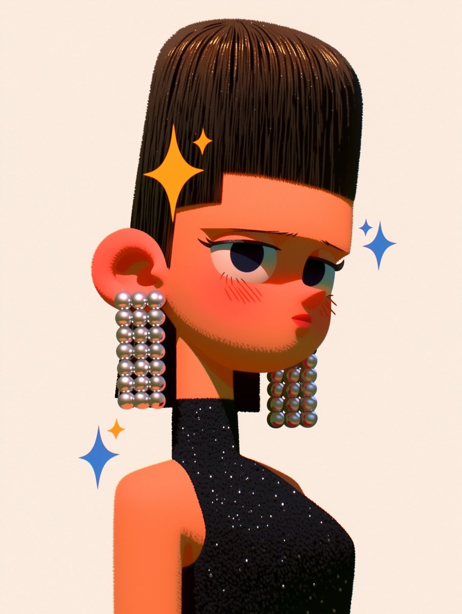 Cool midjourney niji blend for characters