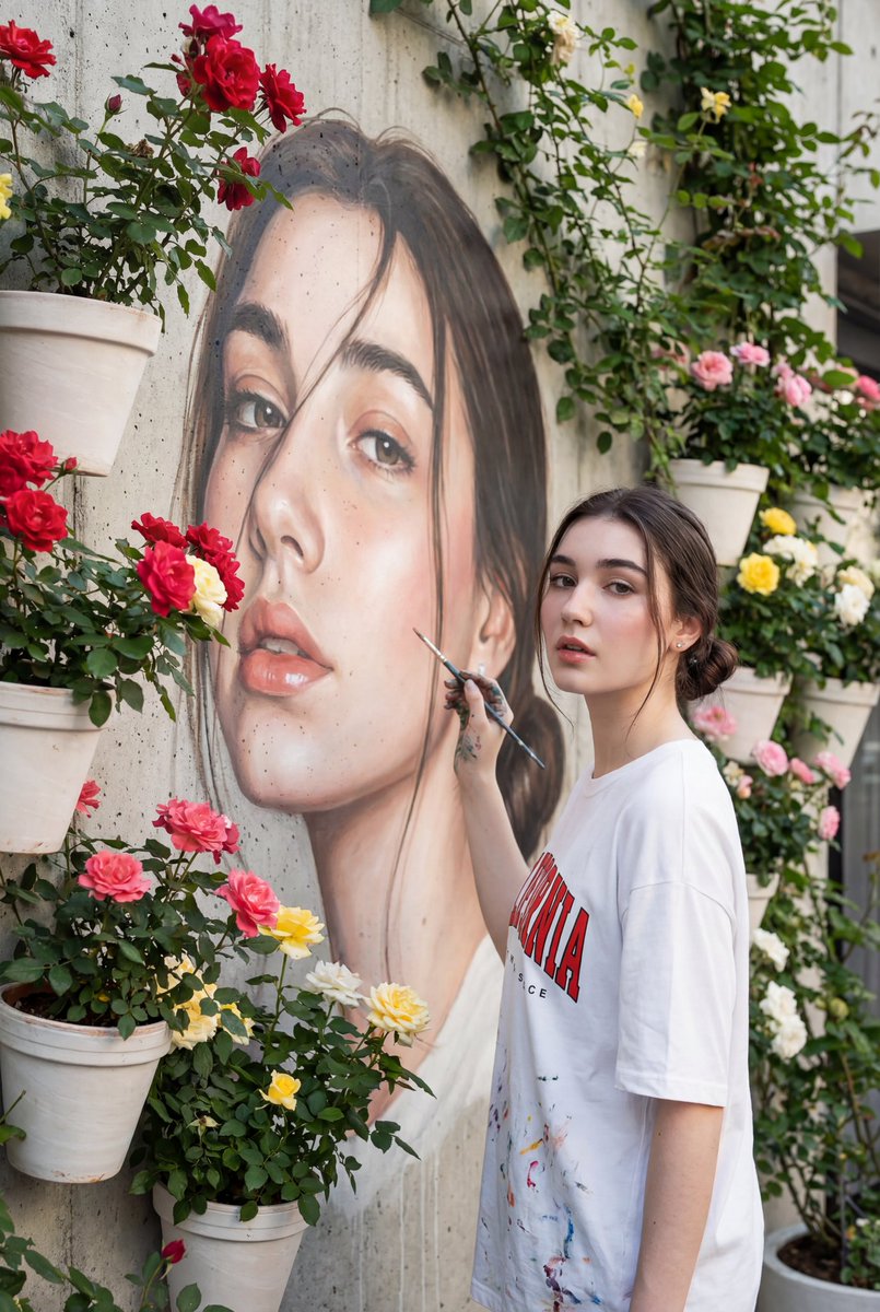 Don't chang my facial features Create a realistic vertical po...