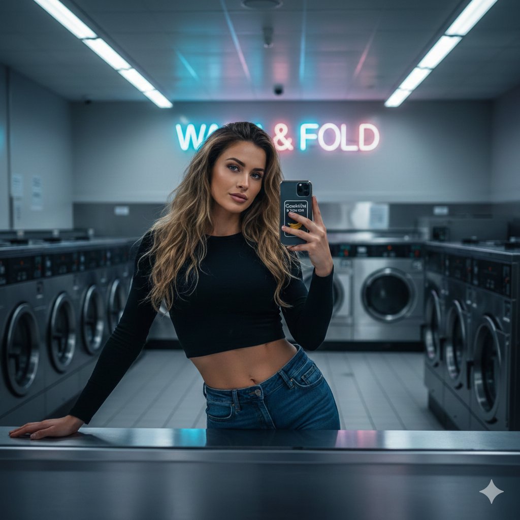 ✨ Ultra Realistic Mirror Selfie Vibe 🇺🇸🧺