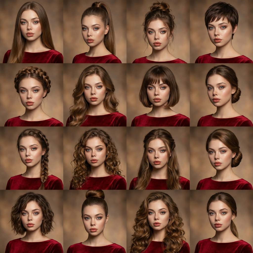 A high quality photo collage featuring the same person with i...