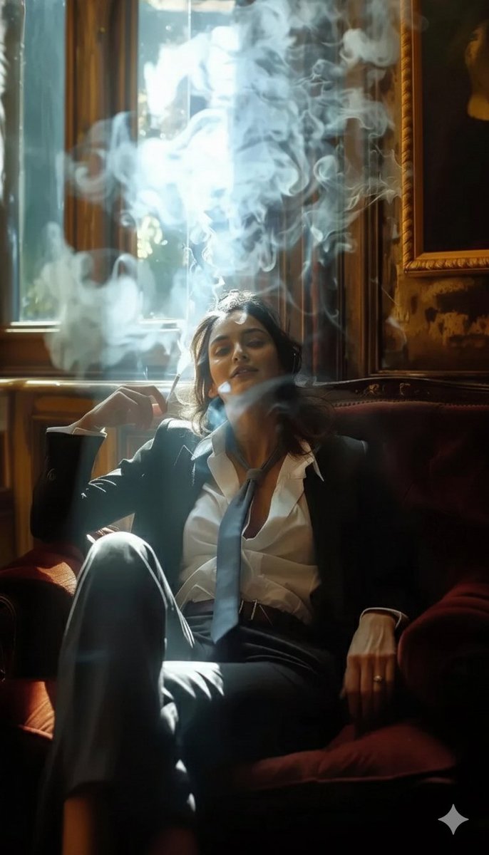 A high definition cinematic portrait of a sophisticated woma...