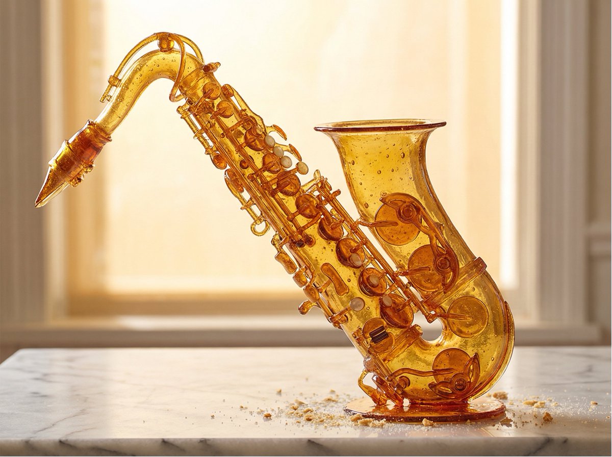 A [PRODUCT] rendered as if built entirely from pulled and blo...