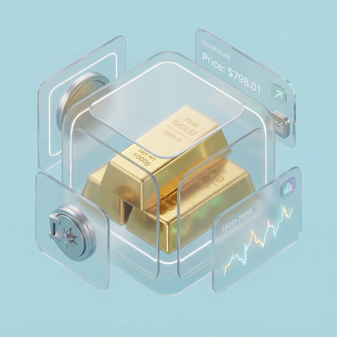 Refined 3D isometric composition (45° angle) in a Glassmorphi...