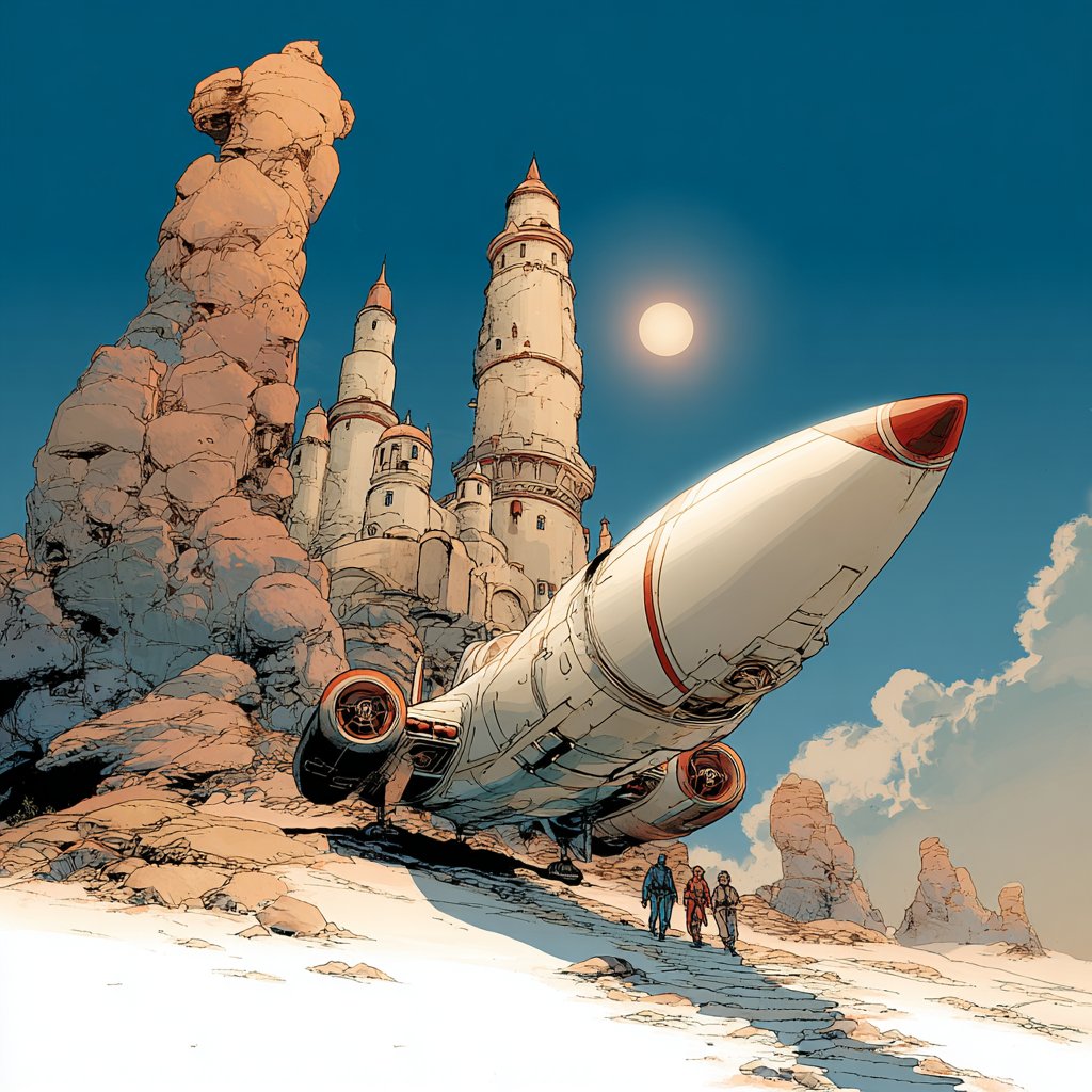 Take a look at this Midjourney style reference: