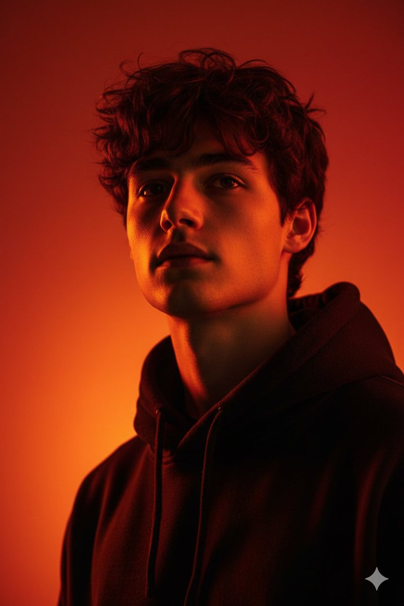 Editorial portrait from the attached reference photo, photore...