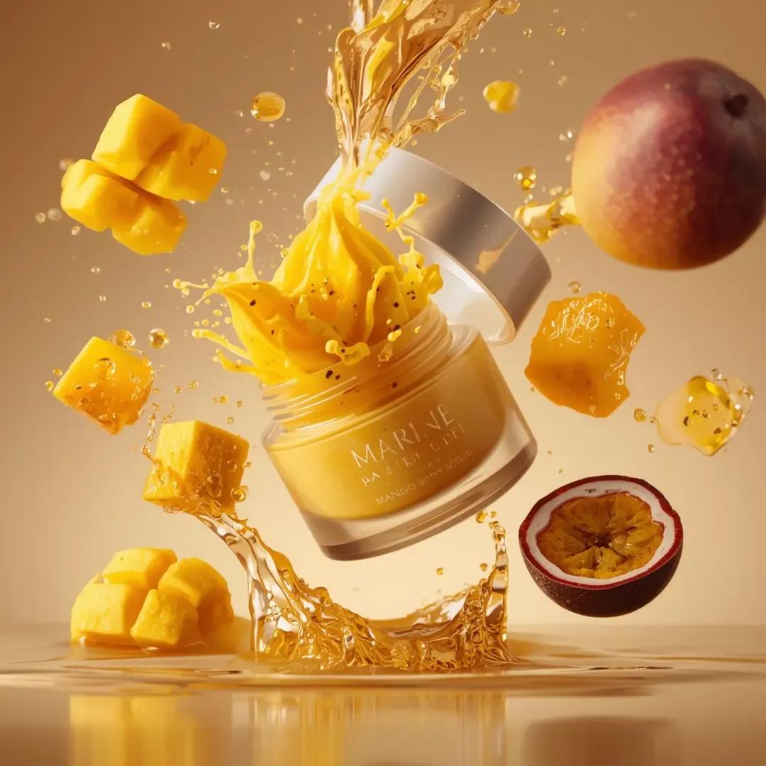 A hyperrealistic premium product photography scene of a trans...