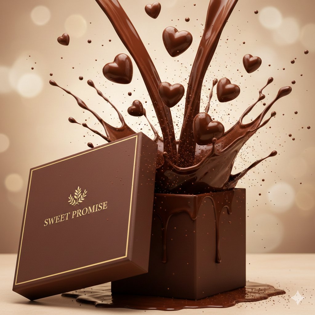 A slow, sensual luxury chocolate commercial shot in ultra hig...