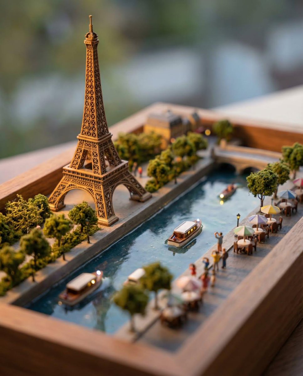 Tilt shift 3D model diorama in 4:5 aspect ratio, highlighting...