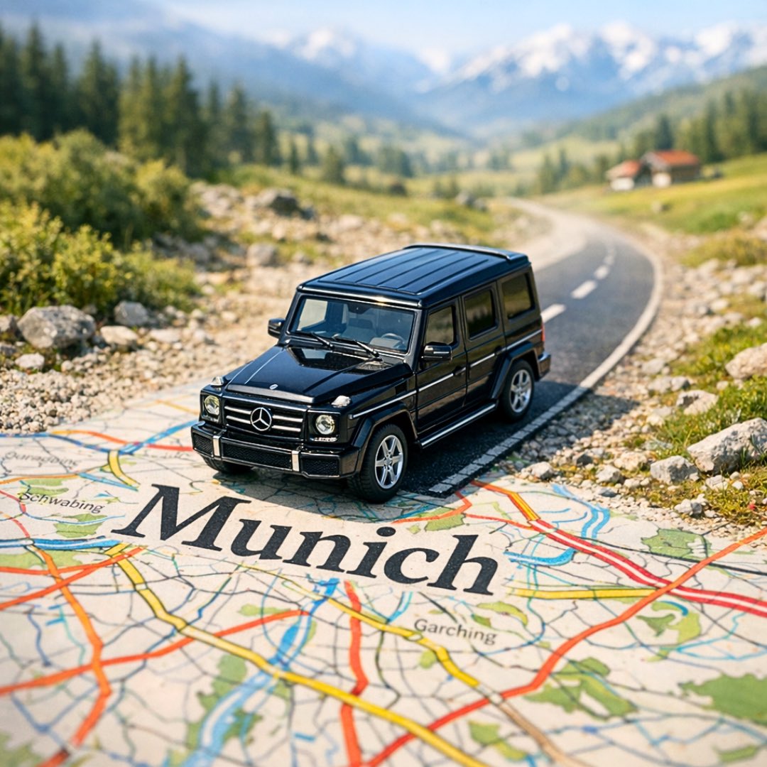 A surreal, hyper realistic close up scene of a miniature [CAR...