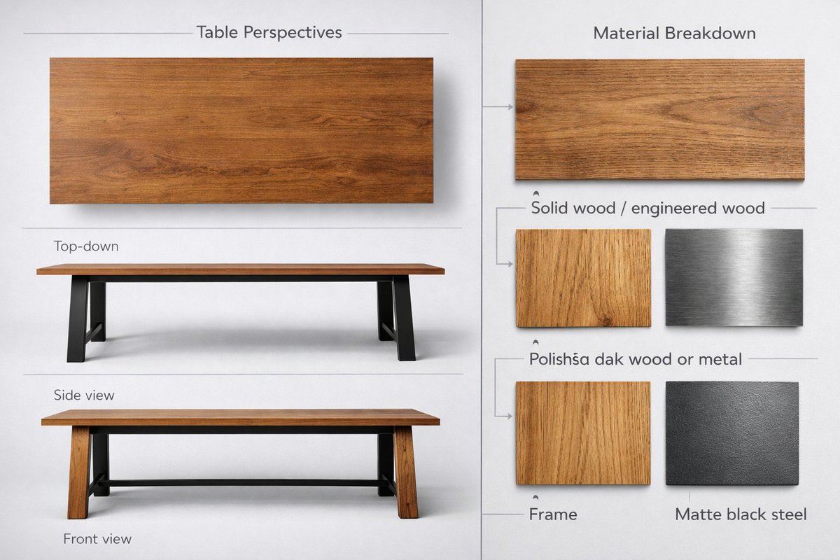 "objective": "Create a detailed product showcase image of a t...