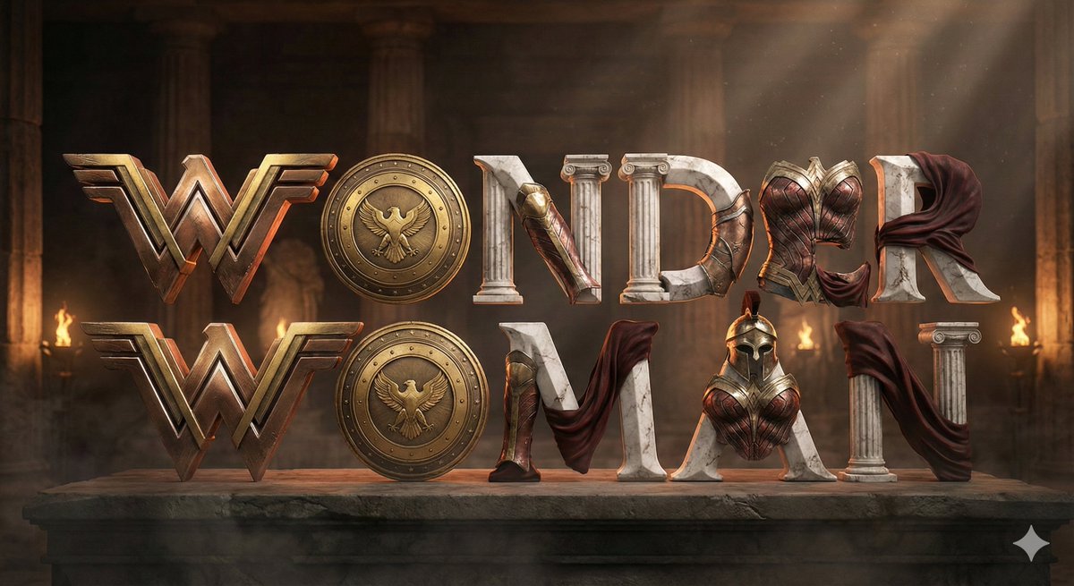 Create a cinematic 3D typographic composition spelling [WORD...