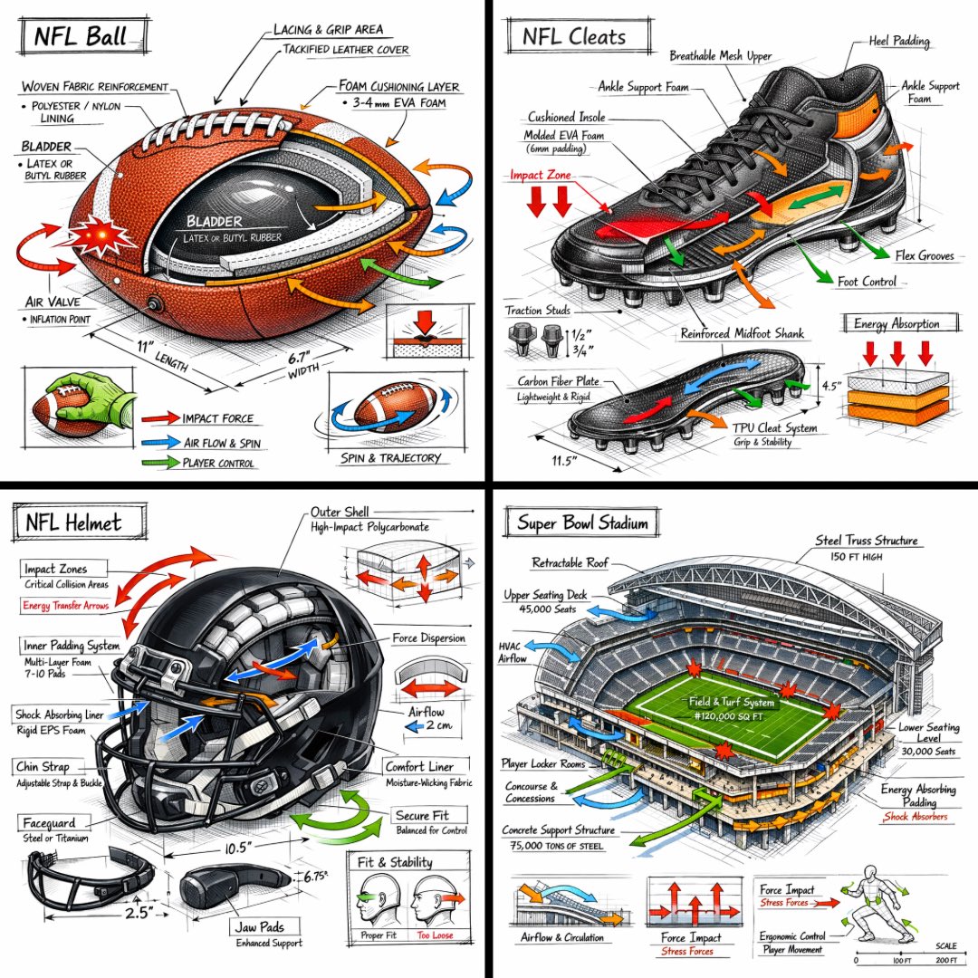 Create a technical infographic of [OBJECT] with a 45 degree i...