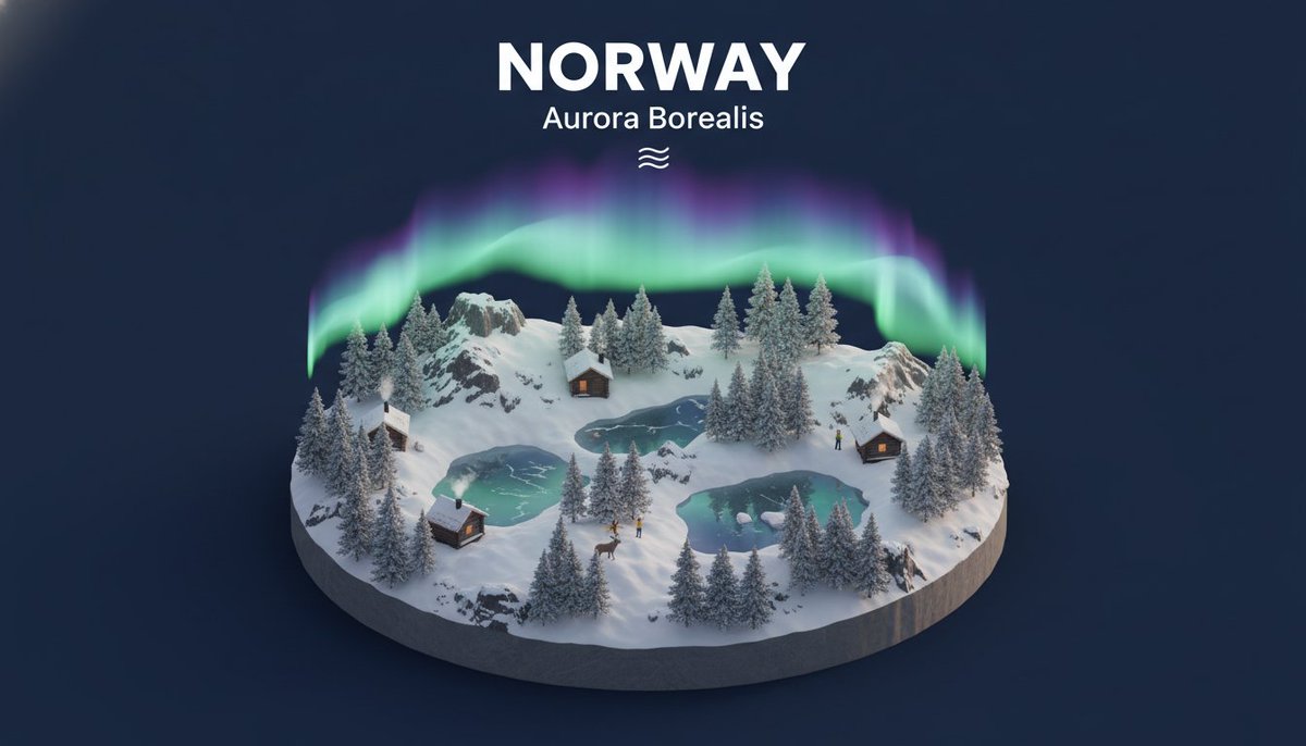 Create an isometric miniature 3D diorama highlighting the nat...