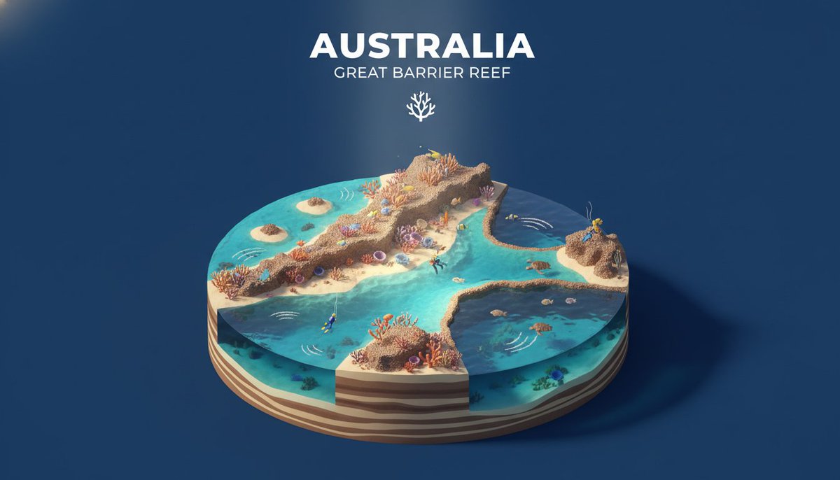 Create an isometric miniature 3D diorama highlighting the nat...