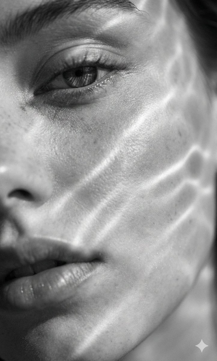 A hyperrealistic 8K black and white extreme close up portrait...